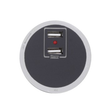 MX 6006 2400 mA Dual USB Charger Outlets Classic Power Track Adaptor