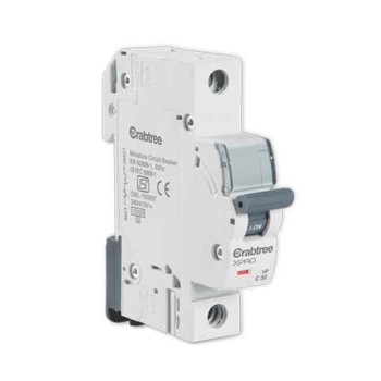 Havells Crabtree 10A C-Curve 10kA 1 Pole MCB