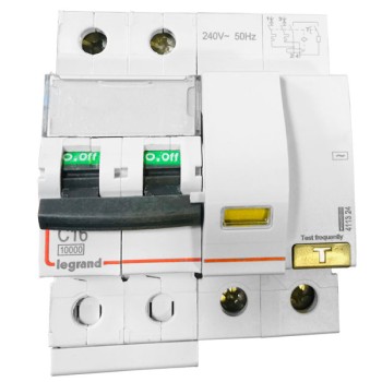 Legrand DX3 411331 16A 100mA Double Pole RCBO