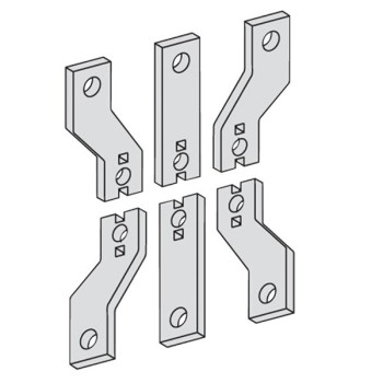 Lauritz Knudsen CM97785OOOO Set of 6 Spreader Terminals for Dsine DN0-100 3 Pole MCCB