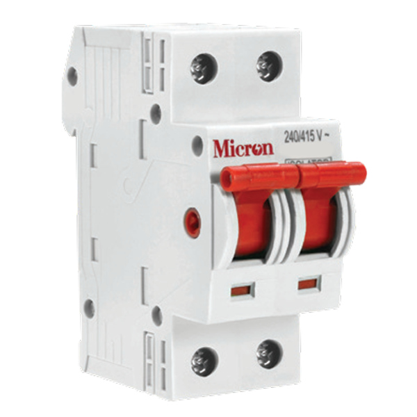 Micron M2P125I 125A Double Pole Isolator Switch