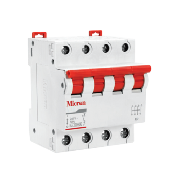 Micron M4P40I 40A Four Pole Isolator Switch