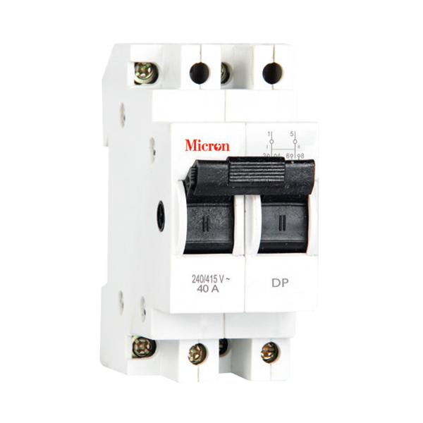 Micron M2PO40S 40A DP MCB Changeover Switch