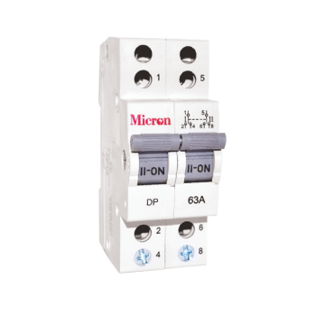 Micron M2PO63S 63A DP MCB Changeover Switch