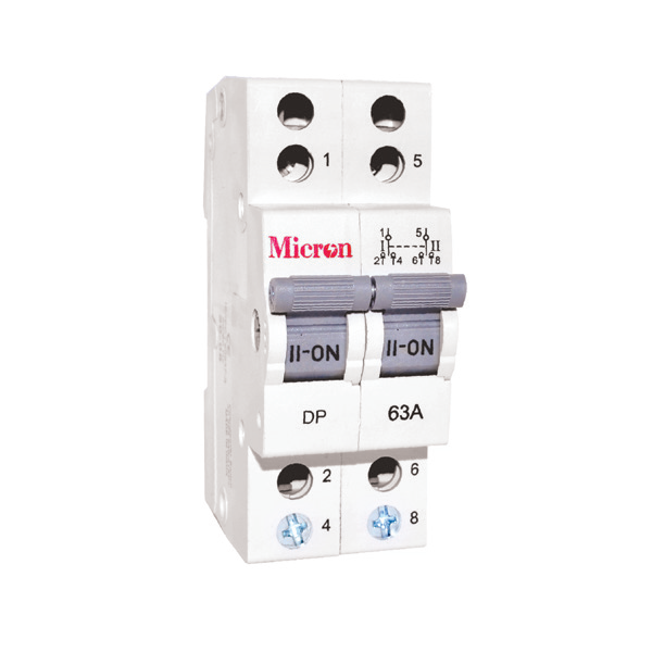Micron M2PO63S 63A DP MCB Changeover Switch