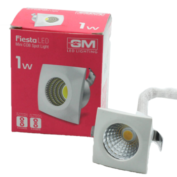 GM Fiesta Mini 1W Square LED COB Spotlight