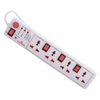 Anchor Penta 4 Universal Socket Shutter Single Switch Spike Guard