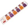 Cona 6A 6+6 Colour Power Strip (Wire 1.5 Mtr)