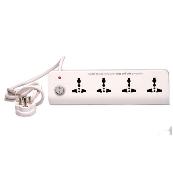 Philips 4+1 White Spike & Surge Guard