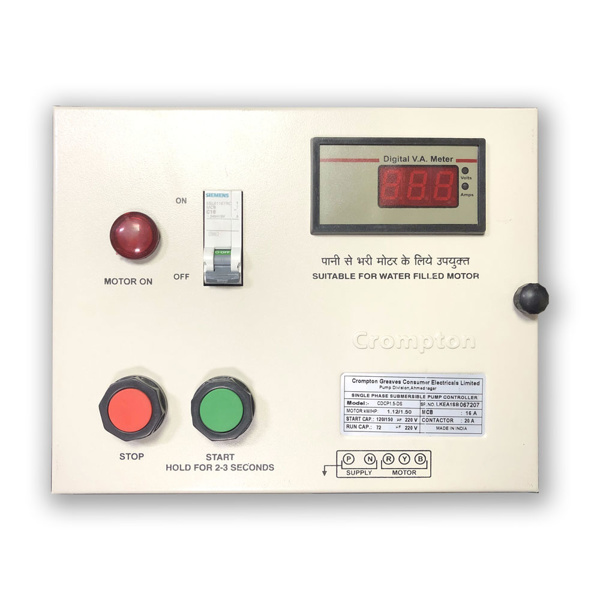 Crompton 1.5 HP Water Pump Control Panel