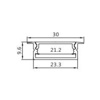 Strip Light Aluminium Profile 30 mm x 9.6 mm (For LED Strip Lights)