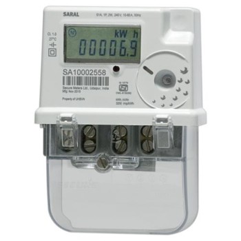Secure Saral 10-60A Single Phase Energy Meter