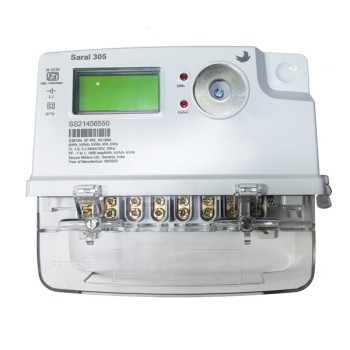 Secure Saral 305 10-100A 3Phase Energy Meter (with Load Survey)
