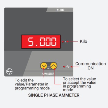 Lauritz Knudsen 1 Phase LED Ammeter