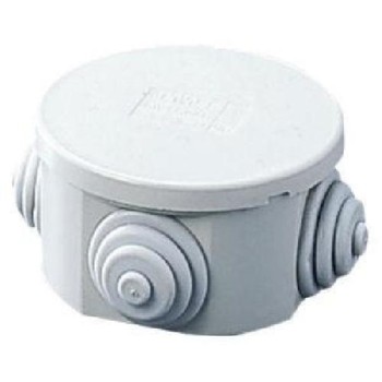Gewiss GW44002 80X40 Round Junction box with Glands IP-44