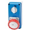 Gewiss GW66220N 32A 415V 5 Pin Surface Mounting Interlock Socket IP 67