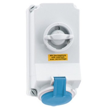 Neptune - Bals 16097 32A 3 Pin IP 44 Surface Mounting Interlock Socket