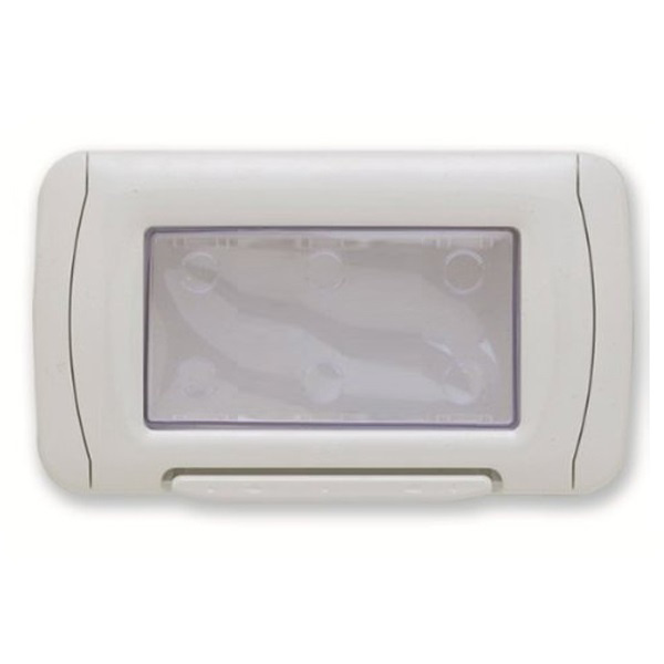 Gewiss GW22461 4 module IP-55 White Waterproof Switch Plate
