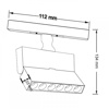 Philips Webber 581990 12W Foldable Blade LED Magnetic Track Light