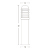 Jaquar Orion E-27 (Bulb Base) Bollard