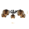 Usha Tisva Allumer CG5005 6 lamps Chandelier