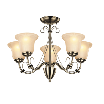 Usha Tisva Leander Fusion CP5010 5 Lamps Chandelier
