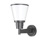 Philips Glide 58174 E-27 (Bulb Base) Black Wall Lights