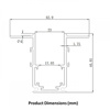 Philips Webber 582040 1M Recessed Trimless Magnetic Track