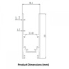 Philips Webber 582043 1M Surface & Suspended Magnetic Track