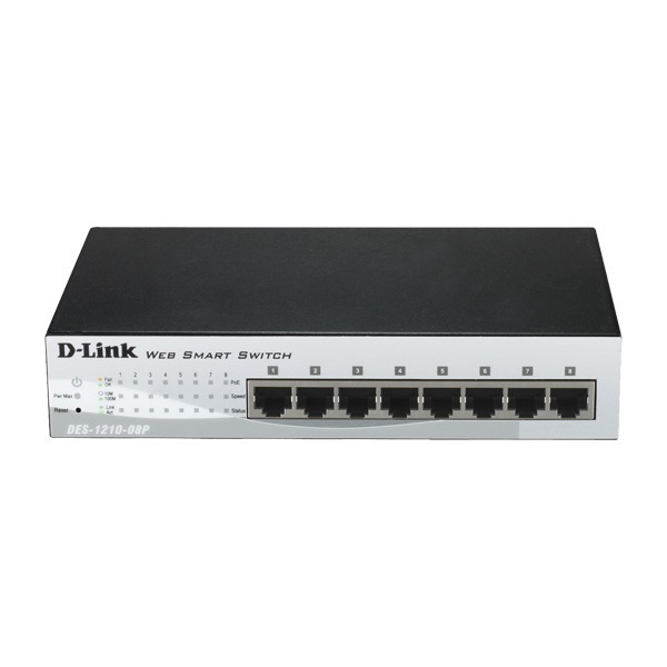 D-Link DES-1210-08P Port Smart PoE Switch