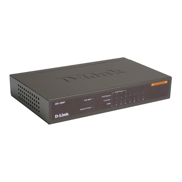 D-Link DES-1008P Un-Managed PoE Switch