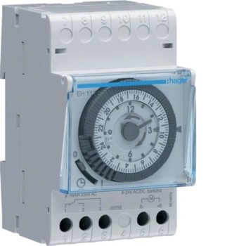 Hager EHN111 Quartz Analog Daily Timer Switch