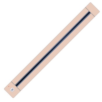 MX 6100 B 32A 800 mm Wall | Table Bracket Mount Ivory Power Tracks