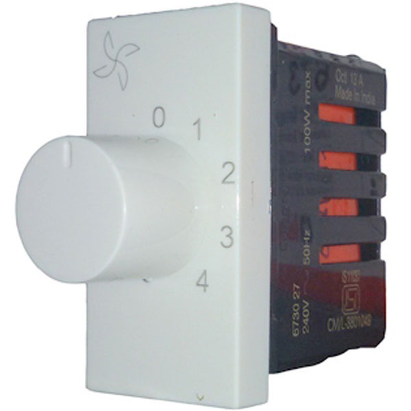 Legrand Myrius 673027 100W White Fan Regulators