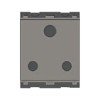Norisys Cube C5331.02 16A 3 Pin 2M Shuttered Grey Socket