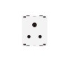 Lauritz Knudsen Englaze CB92602CW06 6A Snow White Socket