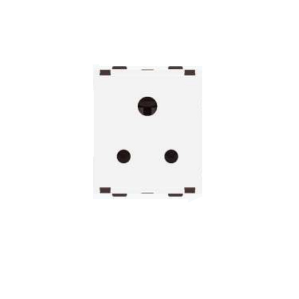 Lauritz Knudsen Englaze CB92602CW06 6A Snow White Socket