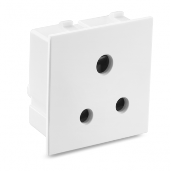 Honeywell MK Citric CW421WHI 3 Pin 2M Sockets With Safety Shuter