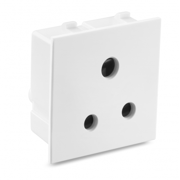 Honeywell MK Citric CW421WHI 3 Pin 2M Sockets With Safety Shuter