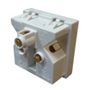 Honeywell MK Citric CW421WHI 3 Pin 2M Sockets With Safety Shuter