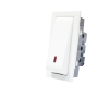 Legrand Britzy 673413 16A 1 Way White Switch With Indicator