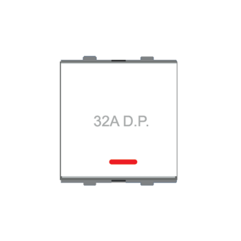 Micron Artize 32A DP White LED Switch
