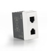 GM AA1045 White Dual RJ11 Socket