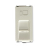 Lauritz Knudsen Englaze CB92301TW45 RJ45 Cat 6A Shuttered 1M Snow White Socket