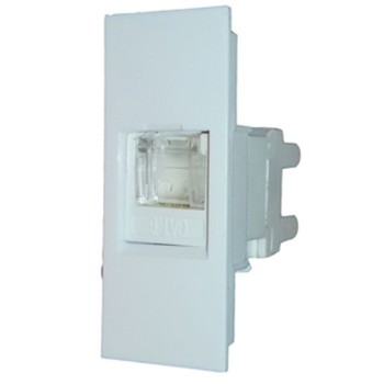 Honeywell MK Wraparound W26493 Cat6 White RJ45 Socket