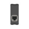 Norisys TG9 T9802.02 Cat 6e UTP Shuttered Quartz Grey RJ45 Socket