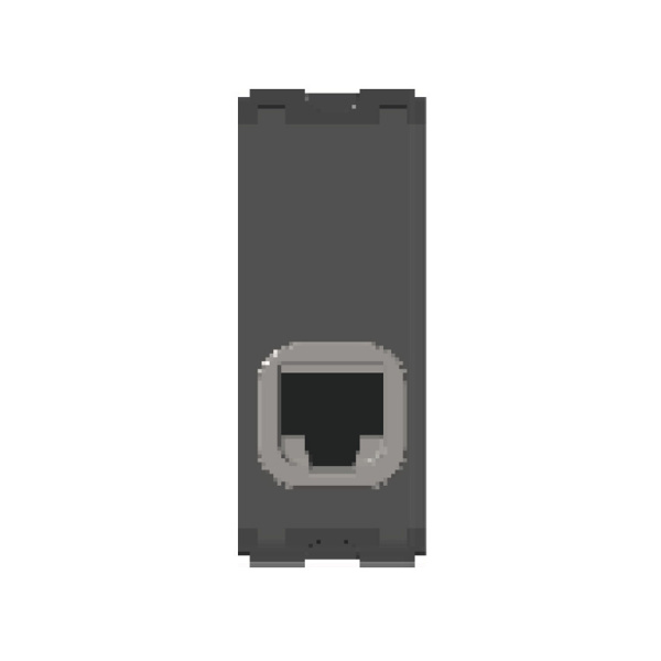 Norisys TG9 T9802.02 Cat 6e UTP Shuttered Quartz Grey RJ45 Socket