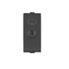 Lauritz Knudsen Englaze CB92101TM00 TV Socket 1M Mountain Grey Socket