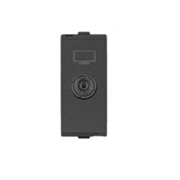 Lauritz Knudsen Englaze CB92101TM00 TV Socket 1M Mountain Grey Socket