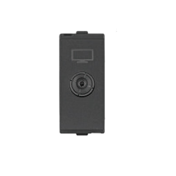 Lauritz Knudsen Englaze CB92101TM00 TV Socket 1M Mountain Grey Socket